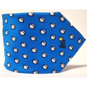 NOLA COUTURE Necktie Sun Belt Conference Sun Belts Royal Blue Wht/Black All Over